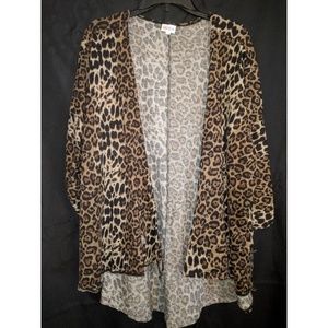 Lularoe leopard cardigan